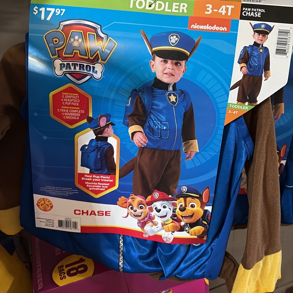 Nickelodeon Paw Patrol Chase Costume - Blue and Brown